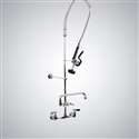 7 "Pre-Rinse Faucet Spray Arm Single/Twin Pedestal Hot And Cold Water Tap Faucet Restaurant Kitchen