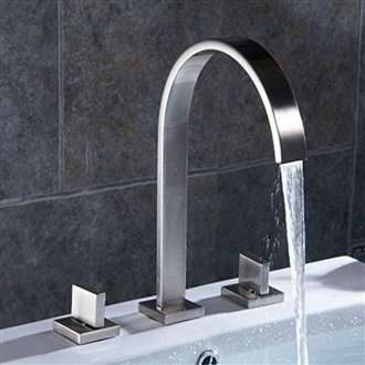 Oran Contemporary Chrome Finish Bathroom BIM Object Sink Faucet 