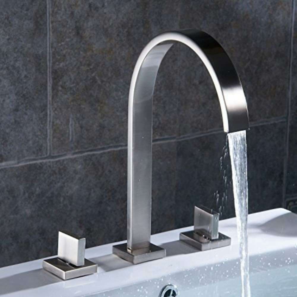 Fontana Oran Contemporary Chrome Bathroom Sink Faucet