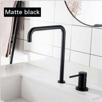 Fontana Basin Luxury Faucet Kitchen Sink Luxury Faucet Matte Black Hot Cold Water Mixer Tap