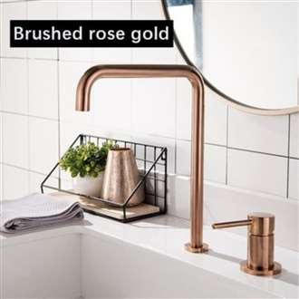 Fontana Basin  Download Commercial Faucet Kitchen Sink  Download Commercial Faucet Brushed Rose Gold Hot Cold Water Mixer Tap