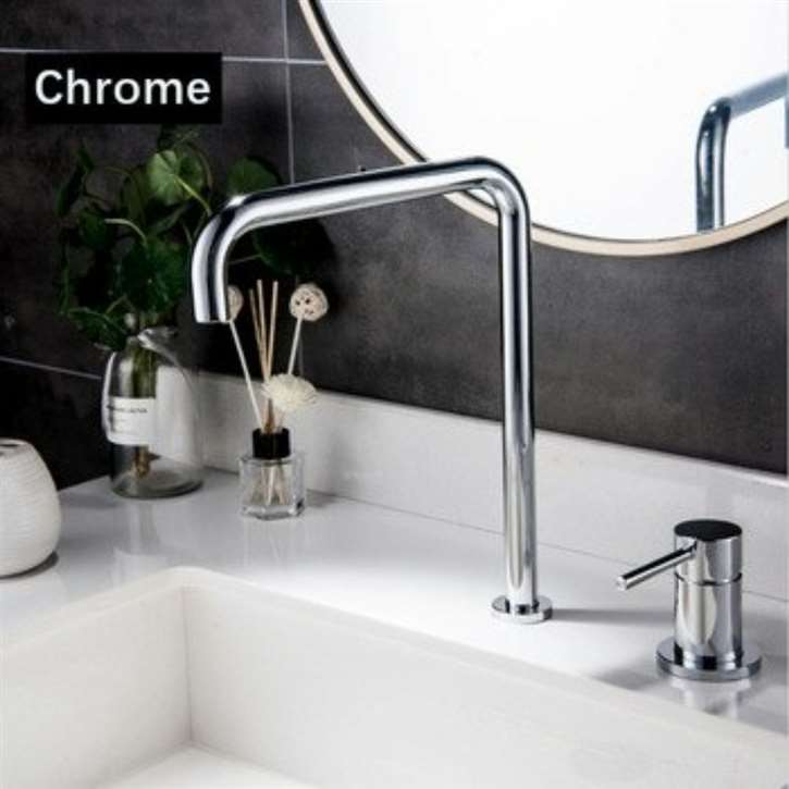 Fontana Basin Faucet Kitchen Sink Faucet Matte Black Hot Cold Water Mixer Tap