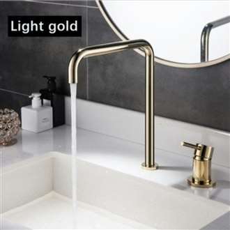 Fontana Basin Luxury Faucet Kitchen Sink Luxury Faucet Brushed Rose Gold Hot Cold Water Mixer Tap