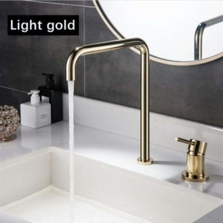 Fontana Basin Faucet Kitchen Sink Faucet Brushed Rose Gold Hot Cold Water Mixer Tap