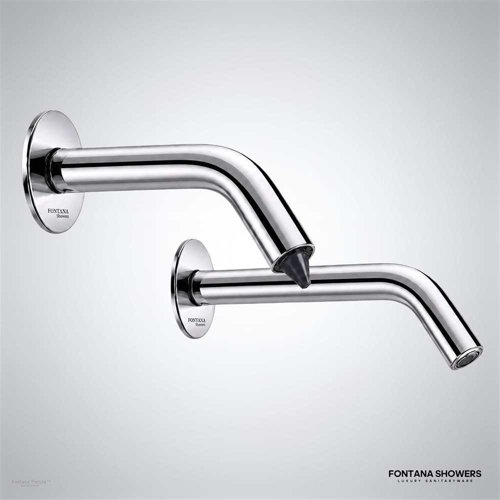 Fontana Pienza chrome touchless faucet and automatic soap dispenser