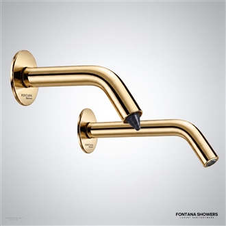 Fontana Pienza Gold sensor faucet and automatic soap dispenser