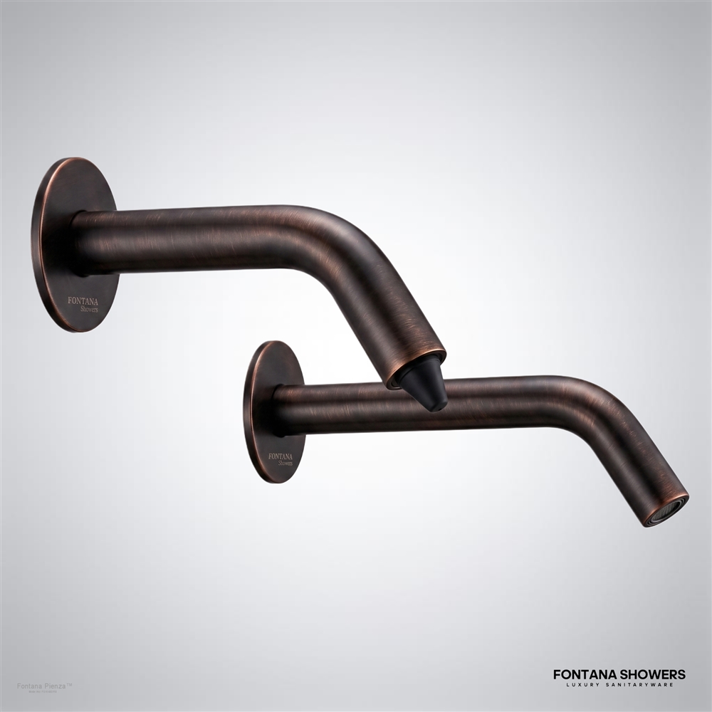 Fontana Pienza Oil Rubbed Bronze touchless faucet and soap dispenser