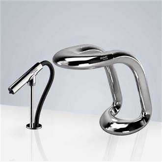 Bravat Commercial Automatic Aqua Motion Sensor Faucets with Soap Dispenser