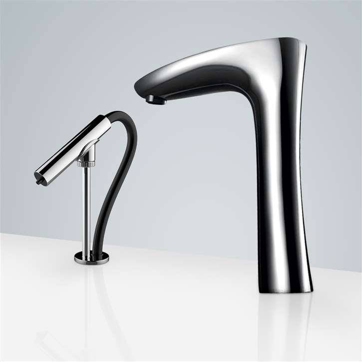 Fontana Freestanding Commercial Motion  Sensor Faucet And Automatic Soap Dispenser