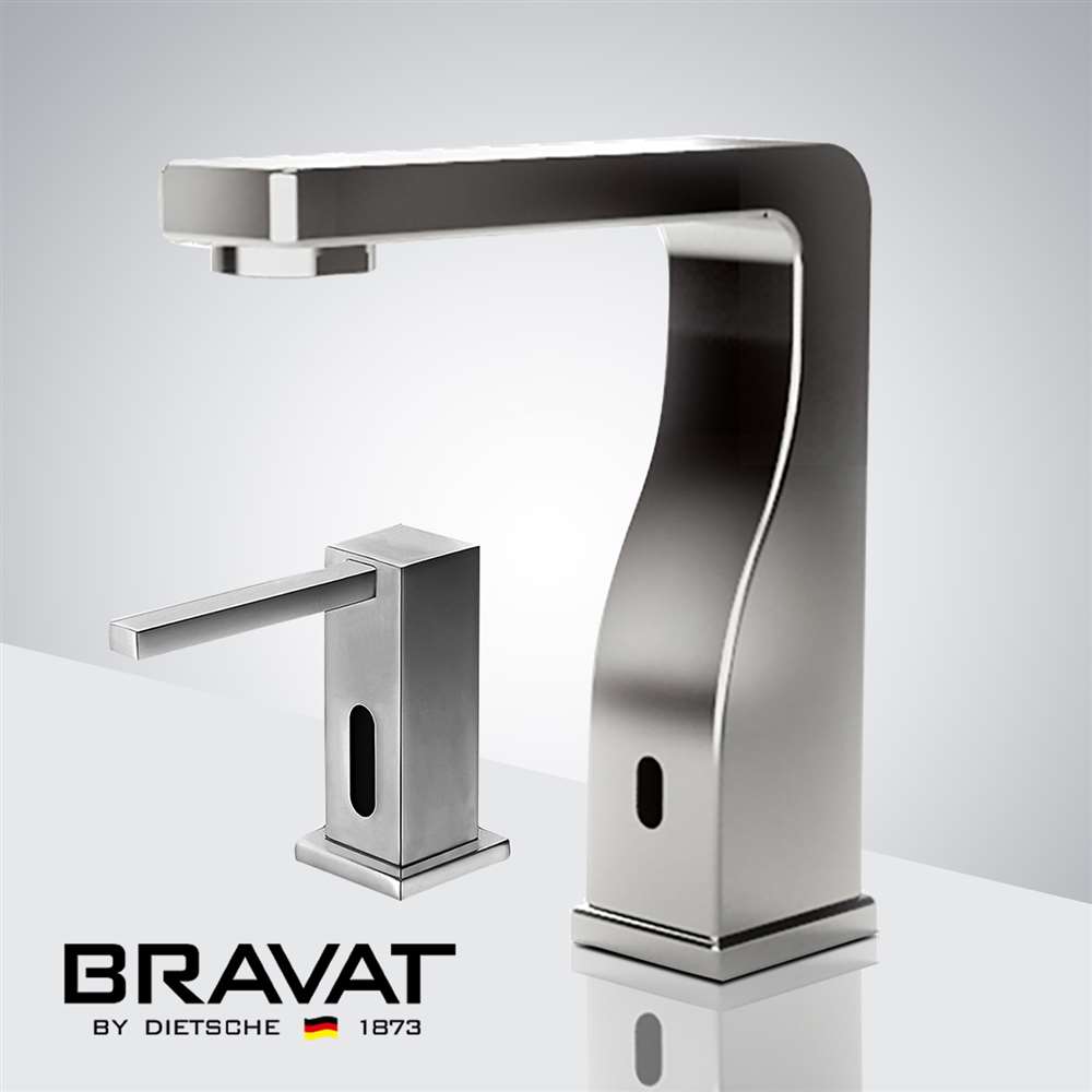 Capri commercial faucet and soap dispenser