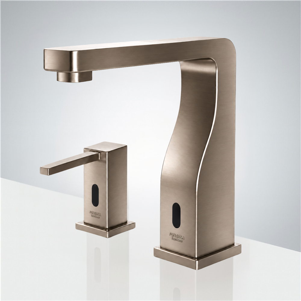 Fontana FusionFlow Duoâ„¢ â€“ Satin Nickel Auto Sensor
