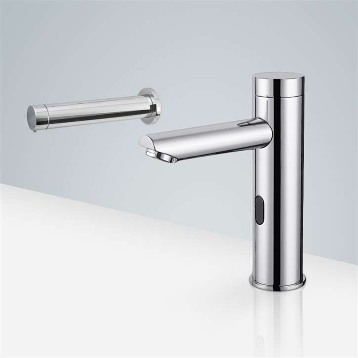 Fontana Freestanding Commercial Motion  Sensor Faucet And Automatic Soap Dispenser for public restrooms FS18124