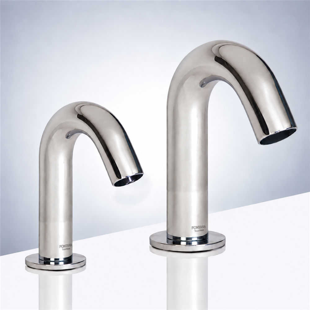 Fontana Freestanding Commercial Motion  Sensor Faucet And Automatic Soap Dispenser