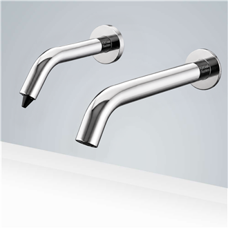 Fontana Freestanding Commercial Motion  Sensor Faucet And Automatic Soap Dispenser