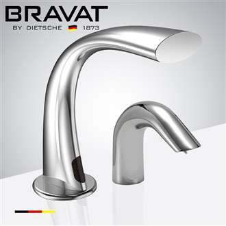 Milano chrome faucet and soap dispenser system