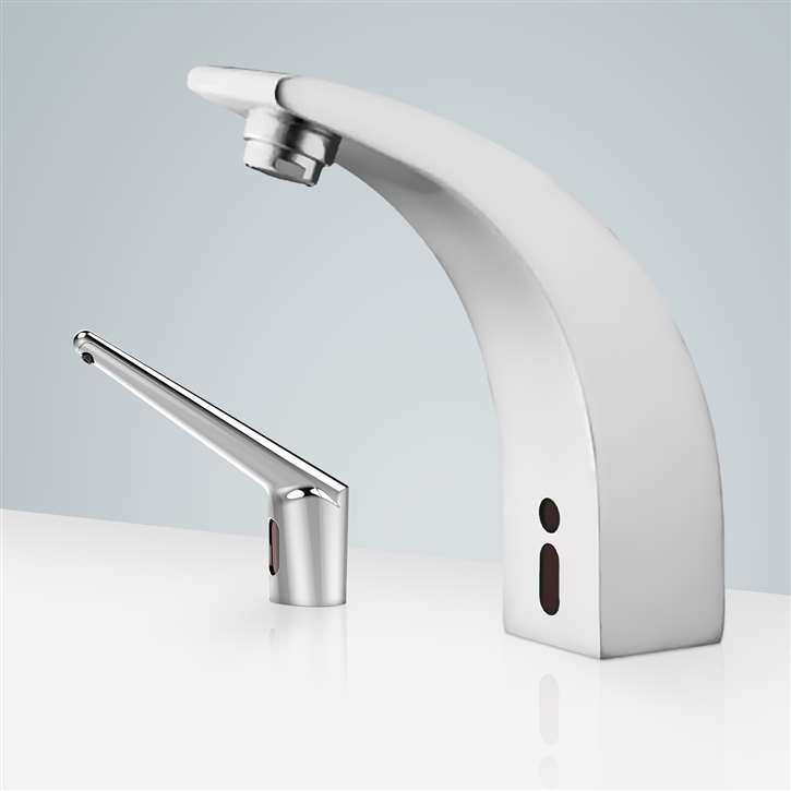 Fontana Freestanding Commercial Motion  Sensor Faucet And Automatic Soap Dispenser
