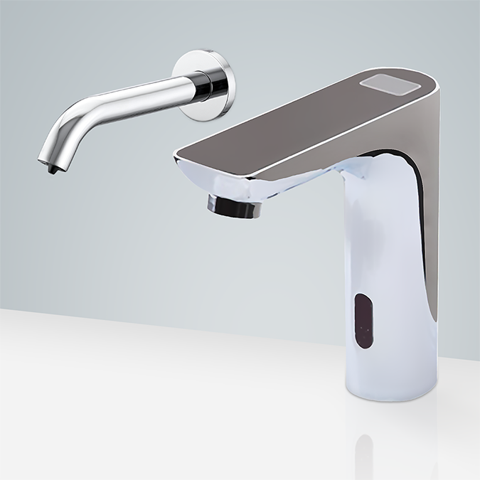 Fontana Freestanding Commercial Motion  Sensor Faucet And Automatic Soap Dispenser