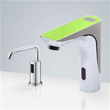Fontana Freestanding Commercial Motion  Sensor Faucet And Automatic Soap Dispenser and Soap Dispenser for commercial restrooms