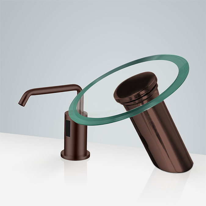 Fontana Freestanding Commercial Motion  Sensor Faucet And Automatic Soap Dispenser
