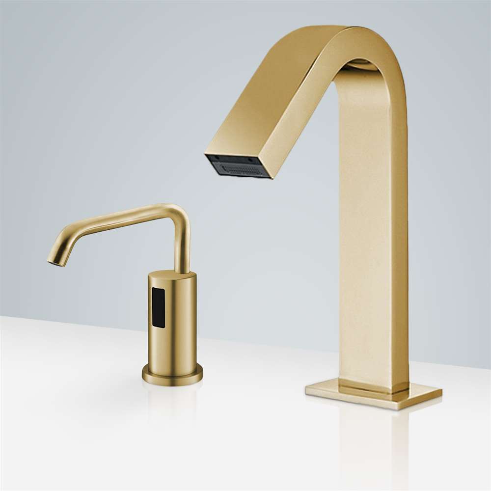 Valence Brushed Gold Set