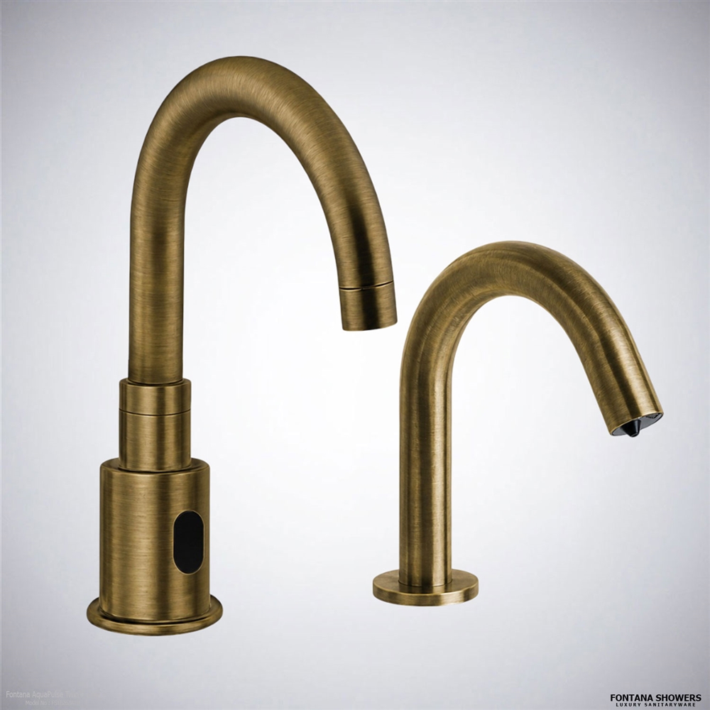Fontana AquaPulse Twinâ„¢ Line â€“ Antique Brass