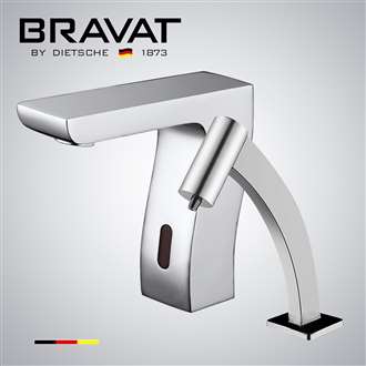 Bravat Commercial Automatic Motion Chrome Sensor Faucets with Automatic Soap Dispenser