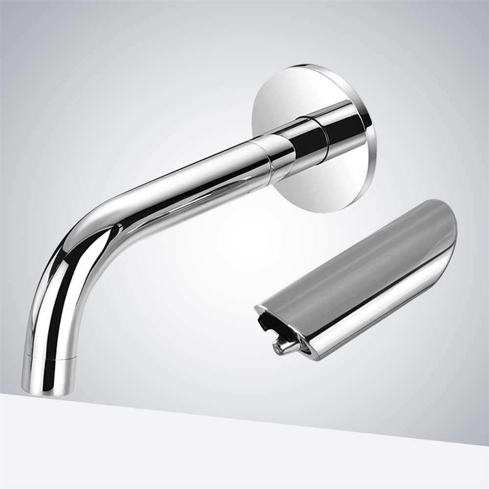 Fontana Electric Wall Mount Commercial Automatic Sensor Faucet in Chrome and Brass