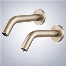 Champagne touchless faucet set