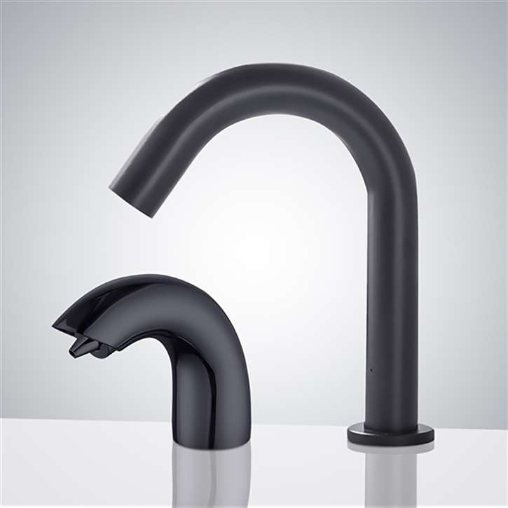 Bathroom Soap Dispenser Set Black Finish