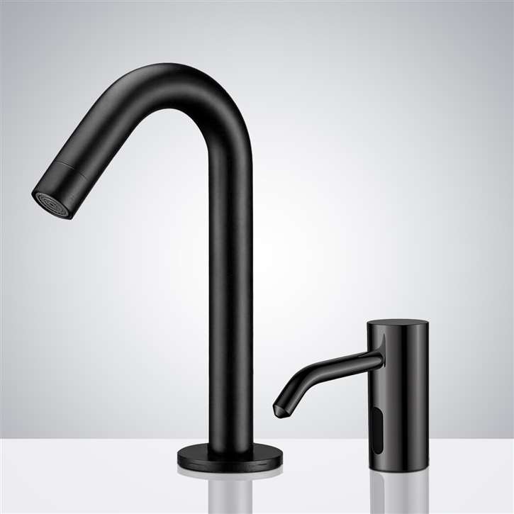 Fontana Freestanding Commercial Motion  Sensor Faucet And Automatic Soap Dispenser