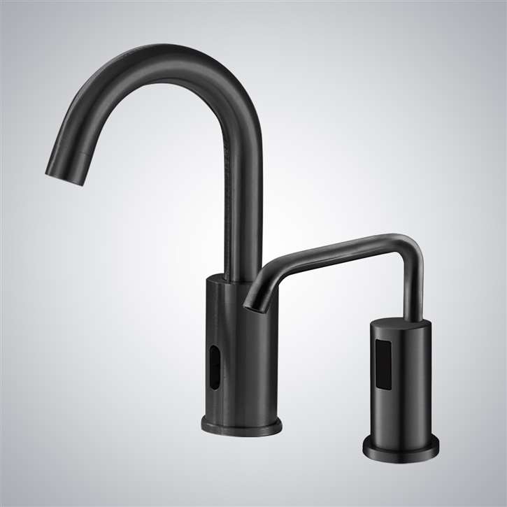 Fontana Toulouse Dark Oil Rubbed Bronze Motion Sensor Faucet & Automatic Liquid Foam Soap Dispenser for Restrooms
