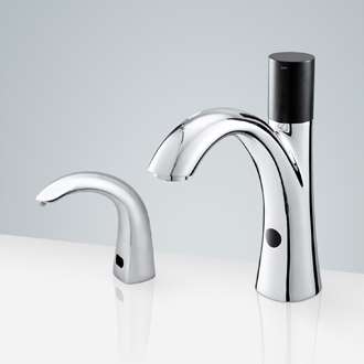 Fontana Freestanding Commercial Motion Sensor Faucet And Automatic Soap Dispenser