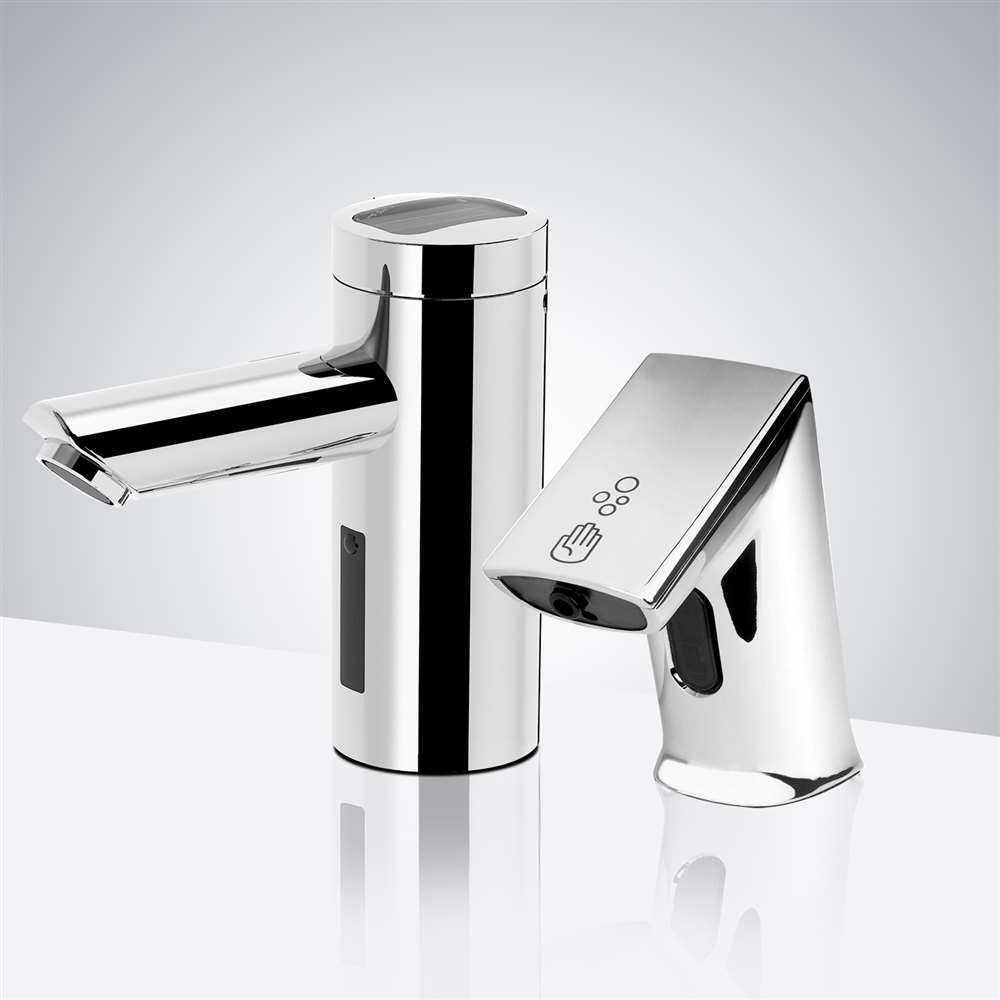 Fontana FS1837 St Gallen commercial chrome motion sensor faucet