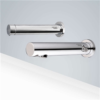 Fontana St. Gallen Chrome Finish Motion Sensor Faucet & Automatic Soap Dispenser for Restrooms