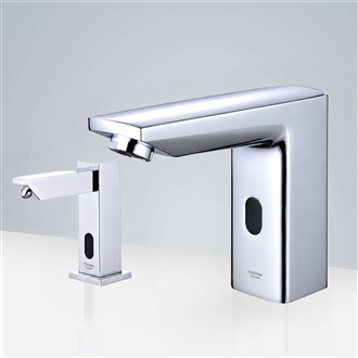 Fontana Bavaria Motion Sensor Faucet & Automatic Soap Dispenser in Chrome
