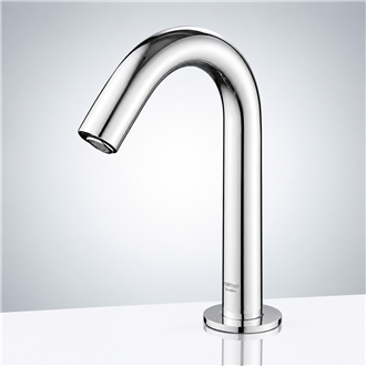 Fontana Dax Stainless Steel Long Automatic Sensor Faucet Polished Chrome Finish