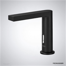 Fontana Munich Deck Mounted Black Automatic Touchless Infrared Hot and Cold Sensor Faucet