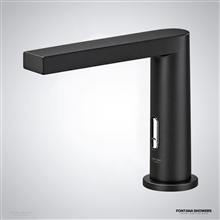 Fontana Munich Deck Mounted Black Automatic Touchless Infrared Hot and Cold Sensor Faucet