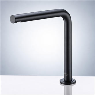 Fontana Deck Mounted Matte Black Automatic Touchless Infrared Hot and Cold Sensor Faucet