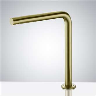 Fontana Deck Mounted Gold Automatic Touchless Infrared Hot and Cold Sensor Faucet