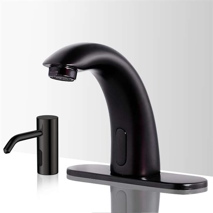 Oil Rubbed Bronze Touchless Motion Activated Sink Faucet and Soap Dispenser