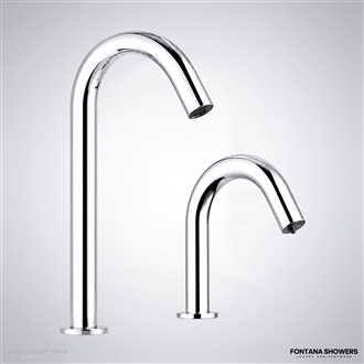 Fontana Carpi Motion Sensor Faucet & Automatic Soap Dispenser for Restrooms in Chrome
