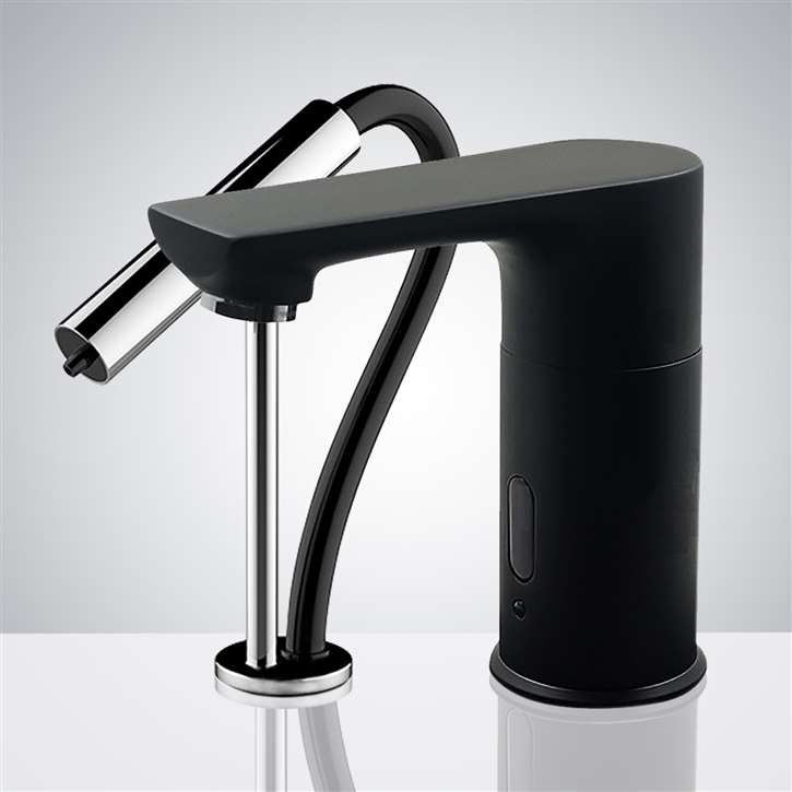 Fontana Midras Oil Rubbed Bronze Finish Commercial Automatic Sensor Faucet with Sensor Soap Dispenser for Restrooms