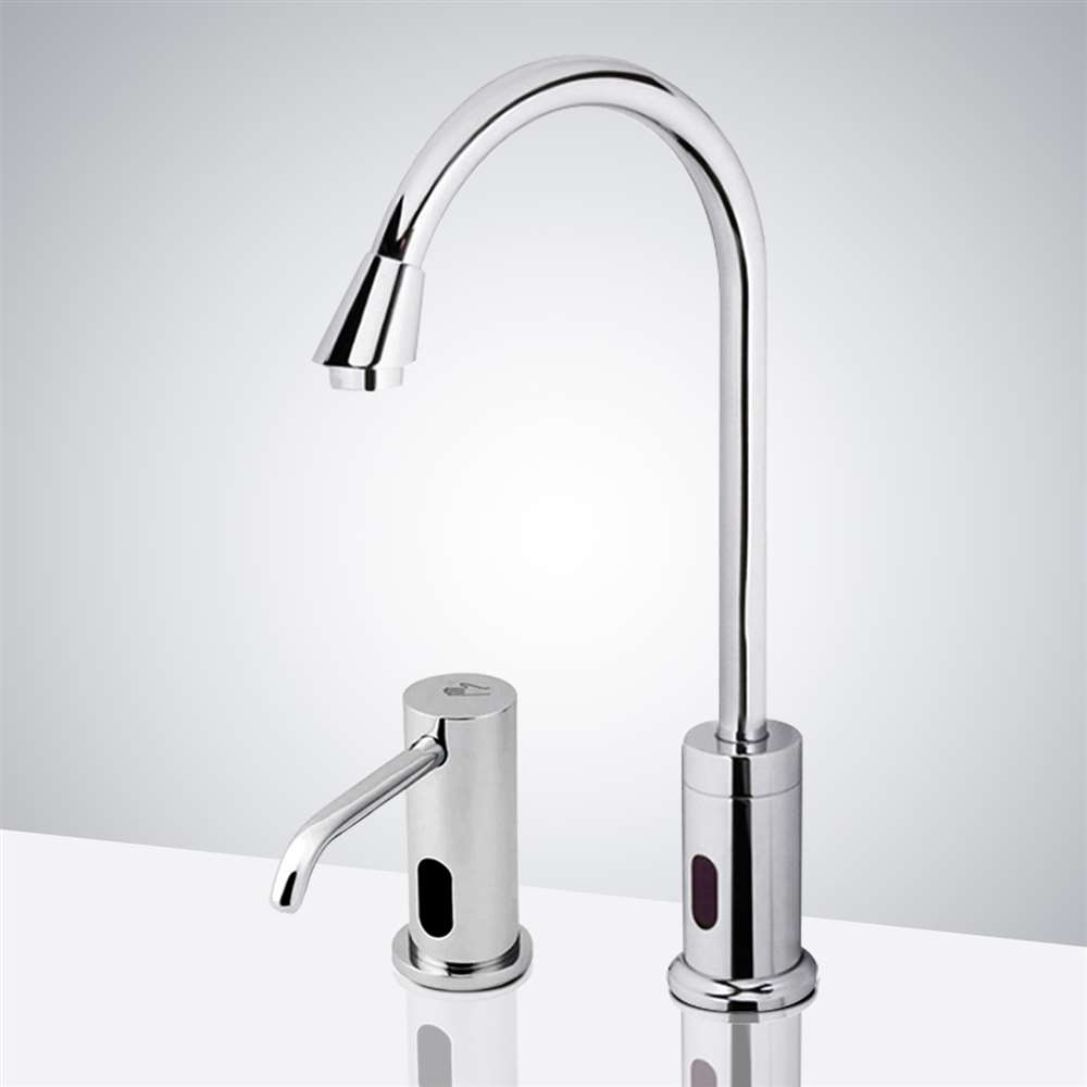 Fontana Hospital Style Adjustable Commercial Automatic Touchless Sensor Faucet