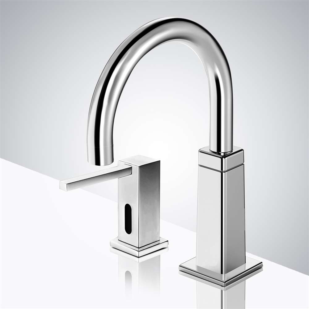 Fontana Reno Electronic Commercial Automatic Sensor Faucet and Sensor Soap Dispenser