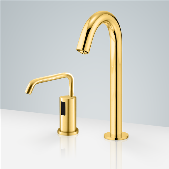 Hardwired Commercial Bathroom Soap Dispenser Set