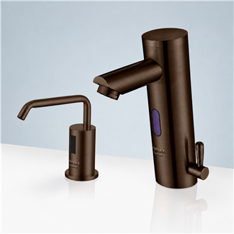 Fontanaï¿½ Freestanding Commercial Motion  Sensor Faucet And Automatic Soap Dispenser