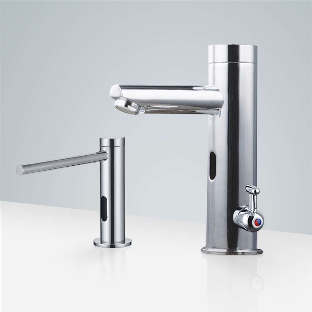 Fontana FS1875 Marsala freestanding commercial motion sensor faucet