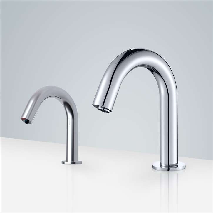 FontanaShowersï¿½ Freestanding Commercial Motion  Sensor Faucet And Automatic Soap Dispenser