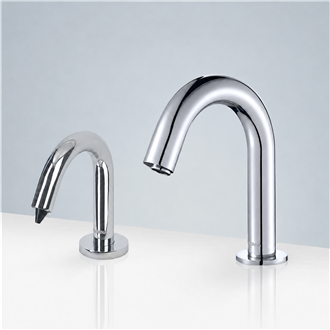 Fontana Shower Touchless Bathroom Commercial Sensor Faucet And Automatic Soap Dispenser